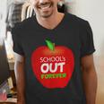 School Is Out Forever Graduation Humor Men's V-Neck T-Shirt