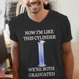 Science Joke Chemistry College High School Graduation Men's V-Neck T-Shirt