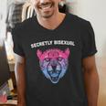 Secretly Bisexual Bi Introvert Bi Pride Antisocial LGBTQ Men's V-Neck T-Shirt