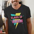 Senior 2023 Graduation Class Of 2023 Retro 90's Graduation Men's V-Neck T-Shirt