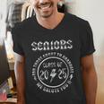 Senior 2025 Classic Rock Graduation We Salute You Men's V-Neck T-Shirt