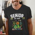 Senior 2025 Graduation Caterpillar For Kids Cute Coquette Men's V-Neck T-Shirt
