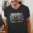 Senior 2025 Graduation My Last First Day Of Class Of 2025 Men's V-Neck T-Shirt