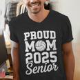 Senior 2025 Volleyball Mom High School Graduation Outfit Fun Men's V-Neck T-Shirt