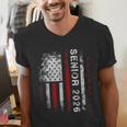 Senior 2026 American Flag Shirt USA Graduation Class Of 2026 Men's V-Neck T-Shirt