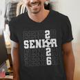 Senior 2026 Soccer Player Class Of 2026 Senior Graduation Men's V-Neck T-Shirt