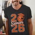Senior Basketball Class Of 2026 Crew Basketball Graduation Men's V-Neck T-Shirt