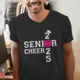 Senior Cheerleader Cheer Class Of 2025 Graduation Graduate Men's V-Neck T-Shirt