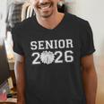 Senior Cheerleader Cheer Class Of 2026 Graduation Graduate Men's V-Neck T-Shirt