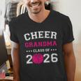 Senior Cheerleader Grandma Cheer Class Of 2026 Graduation Men's V-Neck T-Shirt