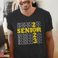 Senior Class Of 2023 Sunflower Graduation Seniors 23 Men's V-Neck T-Shirt