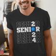 Senior Class Of 2024 Bowling First Day Of School Graduation Men's V-Neck T-Shirt