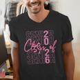 Senior Class Of 2026 Coquette Bow Graduation 2026 Girl Women Men's V-Neck T-Shirt