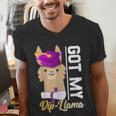 Senior Graduation TShirt 2019 Got My Diploma Llama Pun Shirt Men's V-Neck T-Shirt