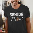 Senior Mom 2026 Football Mommy Class Of 2026 Graduation Men's V-Neck T-Shirt