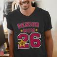 Senior Mom 2026 Proud Senior Mom Class Of 26 For Graduation Men's V-Neck T-Shirt