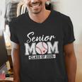 Senior Mom Class Of 2026 Baseball Mom Graduation Men's V-Neck T-Shirt