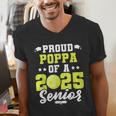Senior Poppa 2025 Tennis Class Of 2025 Graduation Men's V-Neck T-Shirt