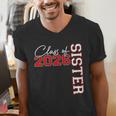 Senior Sister Class Of 2026 Proud Big Sis Graduation Family Men's V-Neck T-Shirt