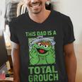 Sesame Street Father's Day Total Grouch Dad Men's V-Neck T-Shirt