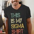 This Is My Sigma Shirt Male Lone Wolf Minimalist Introvert Men's V-Neck T-Shirt This Is My Sigma Shirt Male Lone Wolf Minimalist Introvert Men's V-Neck T-Shirt