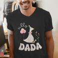 Silly Dada Silly Goose Dad Birthday Family Matching Party Men's V-Neck T-Shirt Silly Dada Silly Goose Dad Birthday Family Matching Party Men's V-Neck T-Shirt