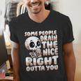 Skeleton Coffee Lover Introvert Men's V-Neck T-Shirt