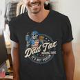 Skeleton Dad Tax Making Sure It's Not Poison Fathers Day Men's V-Neck T-Shirt