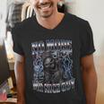 Skeleton No More Mr Nice Guy Meme Men Dad Papa Men's V-Neck T-Shirt