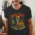 Skeleton Papa Halloween Dad Tax Making Sure Not Poison Men's V-Neck T-Shirt