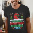 Snow Christmas Introvert Team Introverted Introvert Xmas Men's V-Neck T-Shirt Snow Christmas Introvert Team Introverted Introvert Xmas Men's V-Neck T-Shirt