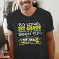 So Long 1st Grade 2nd Grade Here I Come School Graduation Men's V-Neck T-Shirt