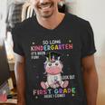 So Long Kindergarten Graduation Class 2025 Unicorn Girls Men's V-Neck T-Shirt