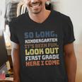 So Long Kindergarten Preschool Graduation First Grade Men's V-Neck T-Shirt