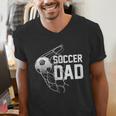 Soccer DAD Football Futbol Parents Goal Men's V-Neck T-Shirt