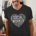 Social WorkerShirt Love Month Graduation Tshirt Men's V-Neck T-Shirt