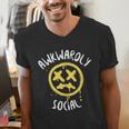 Socially Awkward Introvert Social Anxious Awkwardly Social Men's V-Neck T-Shirt Socially Awkward Introvert Social Anxious Awkwardly Social Men's V-Neck T-Shirt