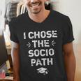 Sociology Graduate Graduation I Chose Socio Path Men's V-Neck T-Shirt