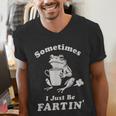 Sometimes I Just Be Farting Dad Husband Boyfriend Men's V-Neck T-Shirt