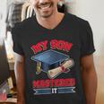 My Son Mastered It Shirt Masters Tee Graduate Graduation Men's V-Neck T-Shirt