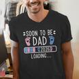 Soon To Be Dad 2026 Loading Pregnancy Announcement 2026 Men's V-Neck T-Shirt Soon To Be Dad 2026 Loading Pregnancy Announcement 2026 Men's V-Neck T-Shirt