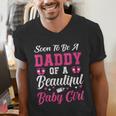 Soon To Be A Daddy Of A Beautiful Baby Girl Baby Shower Men's V-Neck T-Shirt Soon To Be A Daddy Of A Beautiful Baby Girl Baby Shower Men's V-Neck T-Shirt