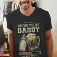Soon To Be Daddy Fatherhood Baby Announcement Future Dad Men's V-Neck T-Shirt Soon To Be Daddy Fatherhood Baby Announcement Future Dad Men's V-Neck T-Shirt