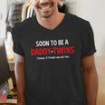 Soon To Be A Daddy Of Twins Expecting Father Men's V-Neck T-Shirt