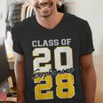 Sophomore 2028 Class Of 2028 Graduation 2028 10th Grade Men's V-Neck T-Shirt Sophomore 2028 Class Of 2028 Graduation 2028 10th Grade Men's V-Neck T-Shirt