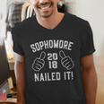 Sophomore Nailed It 2018 Graduation Men's V-Neck T-Shirt