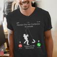 Sorry Missed Call Fisher Dad In Spanish Men's V-Neck T-Shirt