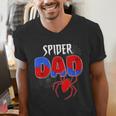 Spiders Dad Matching Family Birthday Father's Day Men's V-Neck T-Shirt Spiders Dad Matching Family Birthday Father's Day Men's V-Neck T-Shirt