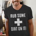 Sports Meme Rub Some Dirt On It For Coach Or Dad Men's V-Neck T-Shirt Sports Meme Rub Some Dirt On It For Coach Or Dad Men's V-Neck T-Shirt
