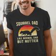 Squirrel Dad Pet Squirrel Owner Squirrel Lover Nuts Men's V-Neck T-Shirt